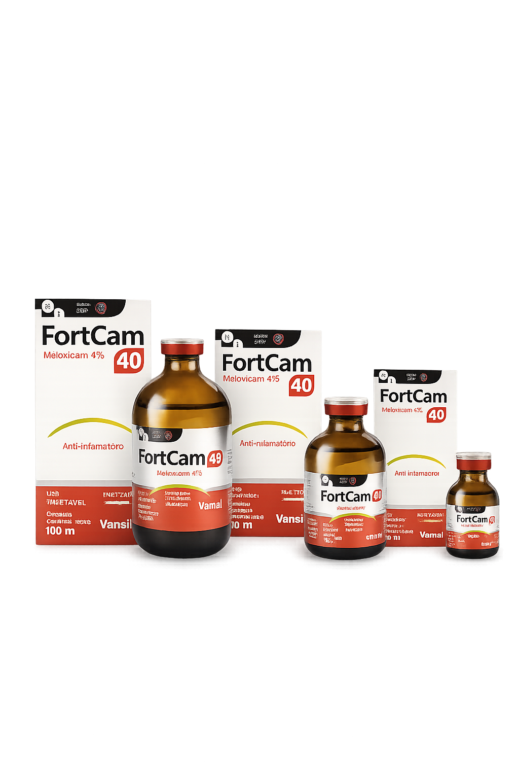 FortCam 40 em apresentações de 20 e 50 mL